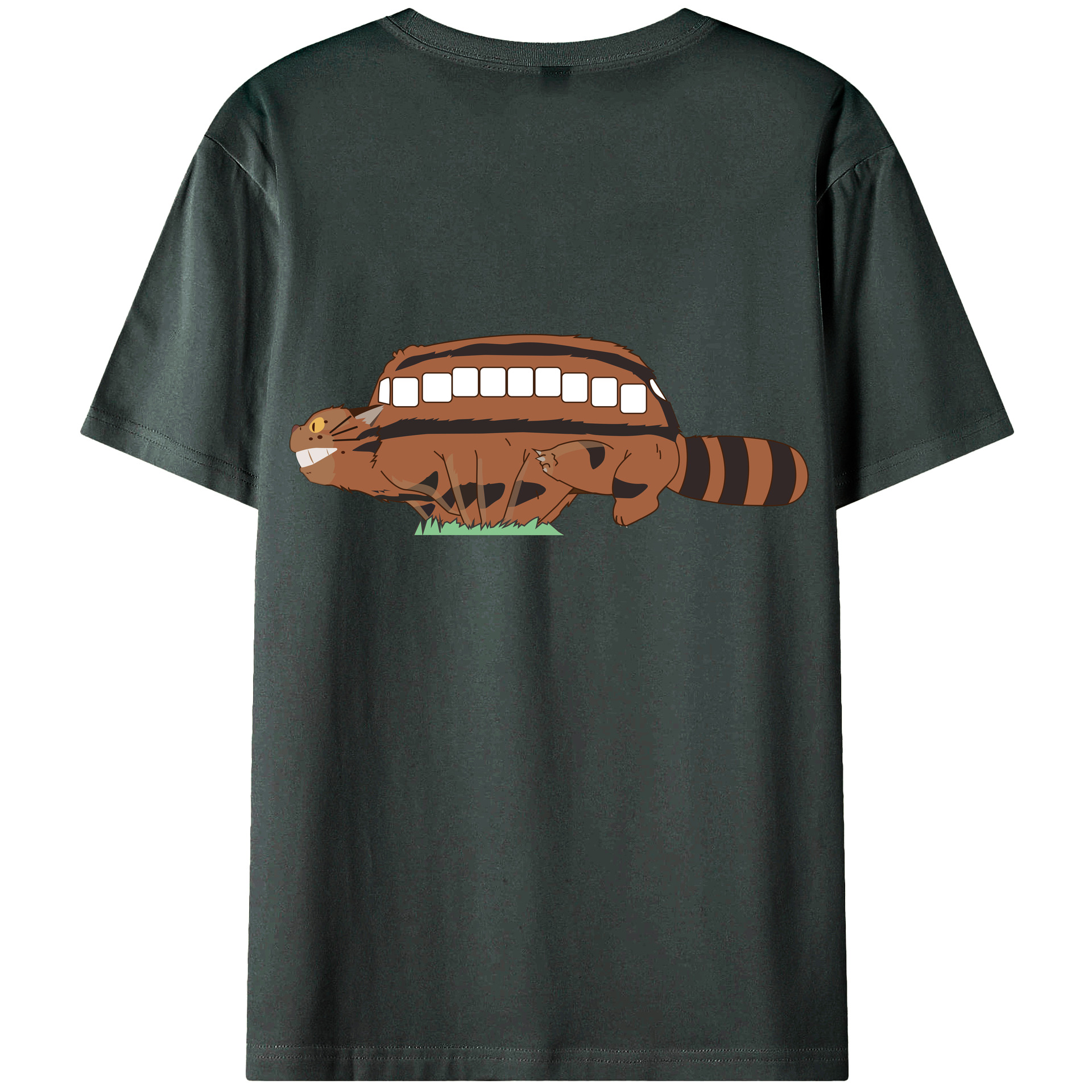 （画像用） となりのトトロ 草壁メイ 草壁サツキ My Neighbor Totoro Satsuki Kusakabe Mei Kusakabe 綿100％ メンズ半袖Tシャツ（バックプリント） 通気性